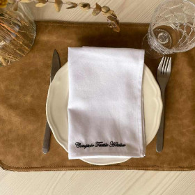 serviette-logo-restaurant-coton