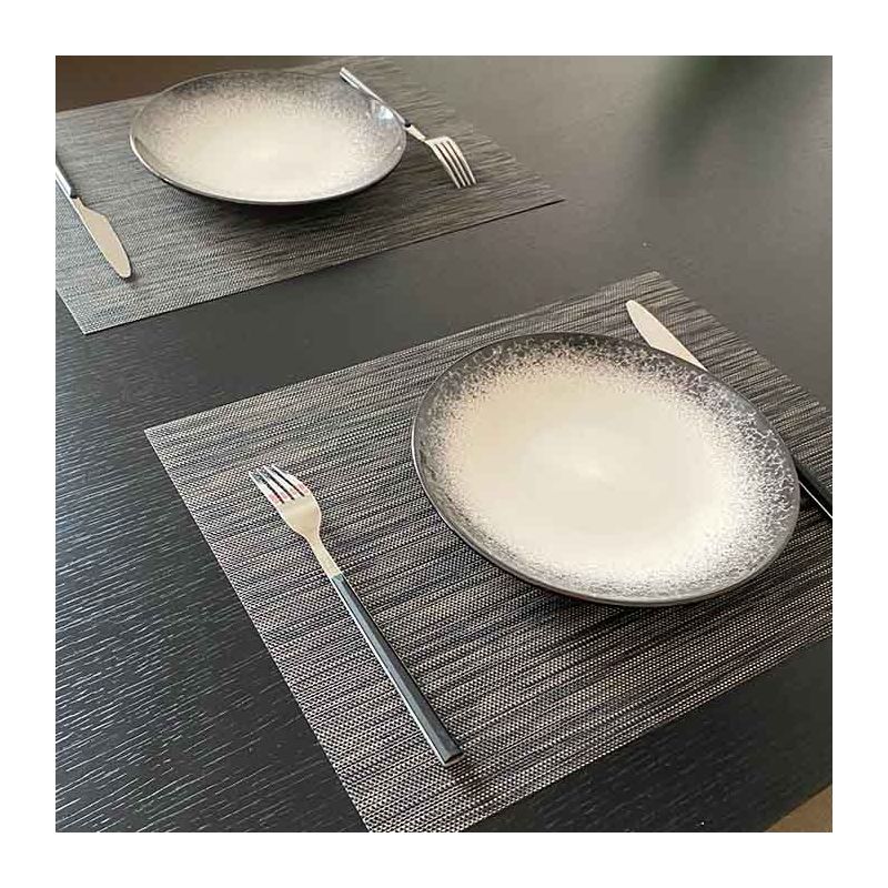 SANTORINI - Set de table pour restaurant en plastique rayé