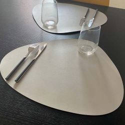 LEATHER TRENDY - Set de Table Restaurant en cuir coloré